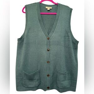Appleseeds Womens Sweater Vest 2X